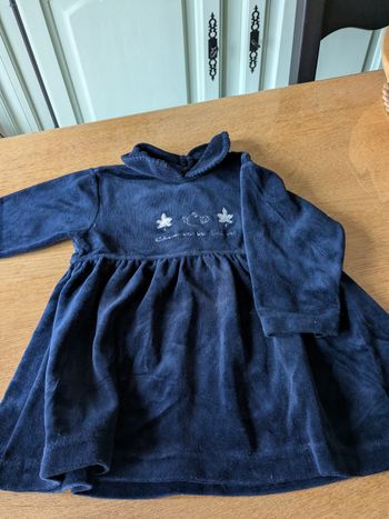 Robe velours ras 6mois