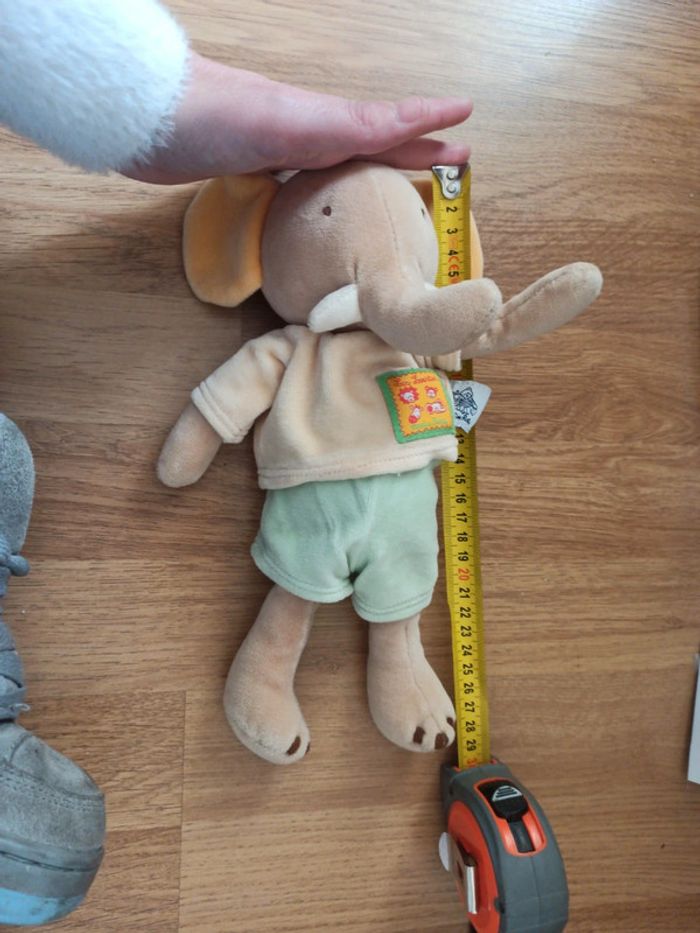Doudou éléphant moulin roty les loustics tbe - photo numéro 5