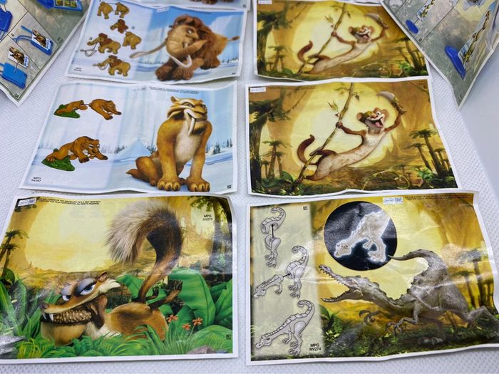Lot de 10 surprises kinder ice âge 3 et leur papier - photo numéro 7