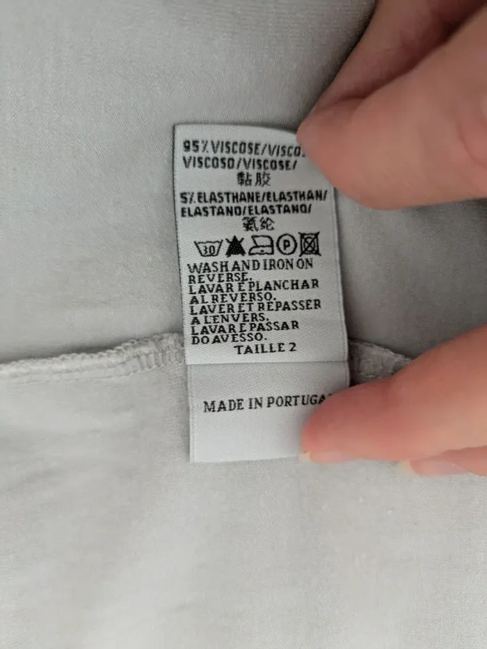 T-shirt d'été gris - Cop Copine - taille 2 - photo numéro 7