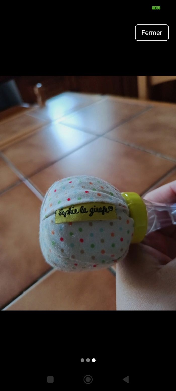 Hochet bébé Sophie la girafe - photo numéro 3