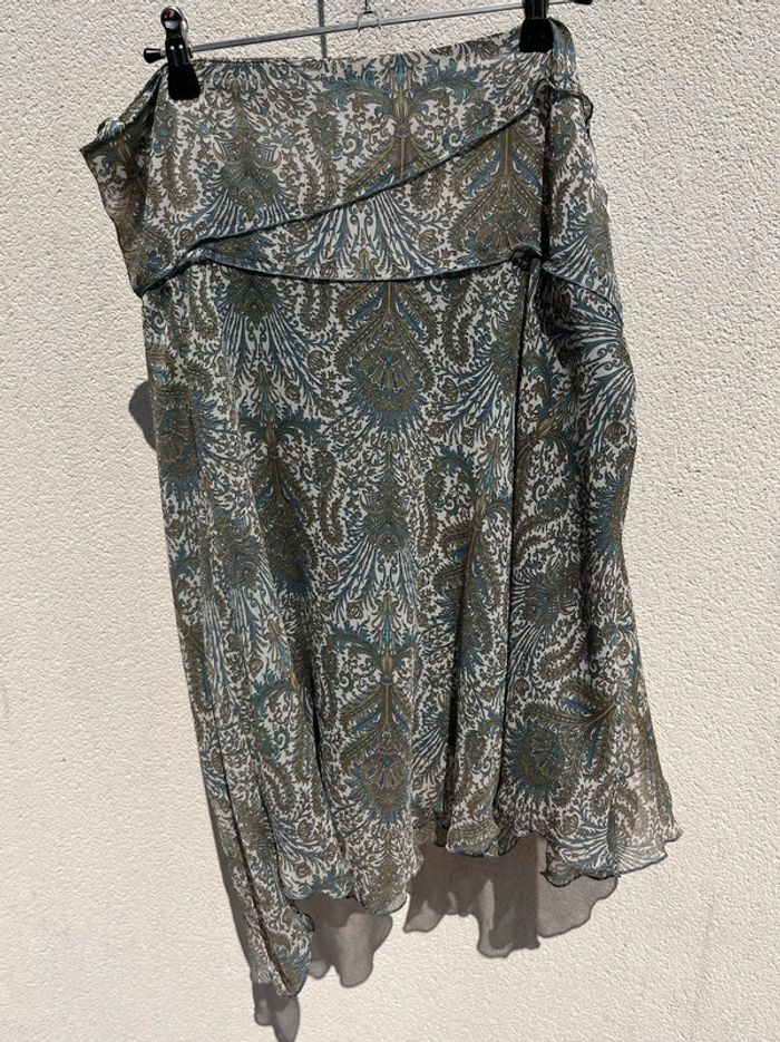 Jupe legere imprimé baroque y2k - cute print skirt bohemian vibe - photo numéro 7