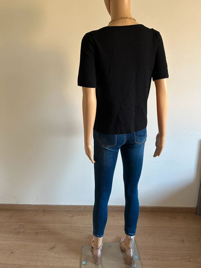 Haut noir bi matière à manches courtes Morgan taille XS jamais porté - photo numéro 10
