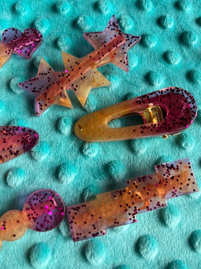 Barrette en résine epoxy neuve - photo numéro 7