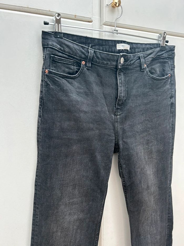 Jeans femme noir court fuselé taille xl 42 springfrield mom boyfriend - photo numéro 2