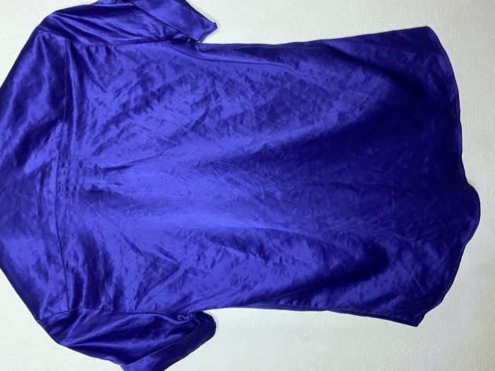 Chemise manches courtes violet femme mango - photo numéro 2