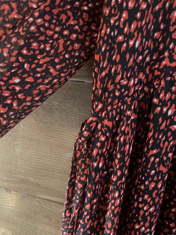 Robe longue rouge et noir mango - photo numéro 3