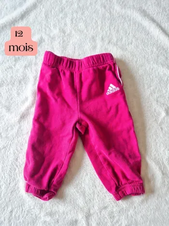 Jogging fuschia adidas 12 mois