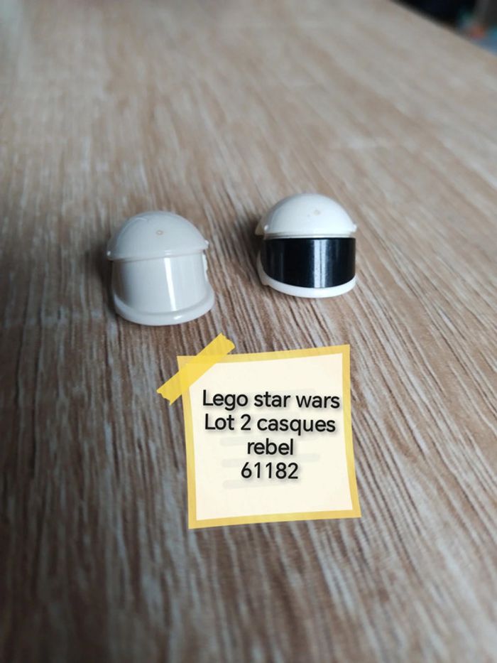 Lego star wars lot 2 casques rebel 61182