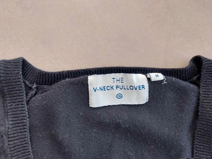 Pull noir  col V  TM - photo numéro 4