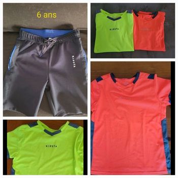 Lot sport (short+tshirt) kiosta taille 6ans