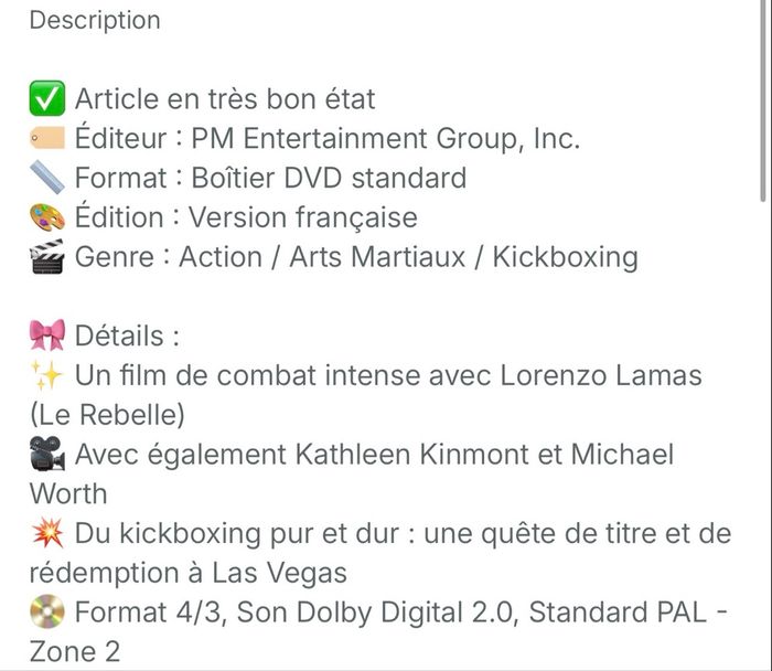 📀 DVD Final Impact - L'étoffe d'un champion – Lorenzo Lamas - photo numéro 5