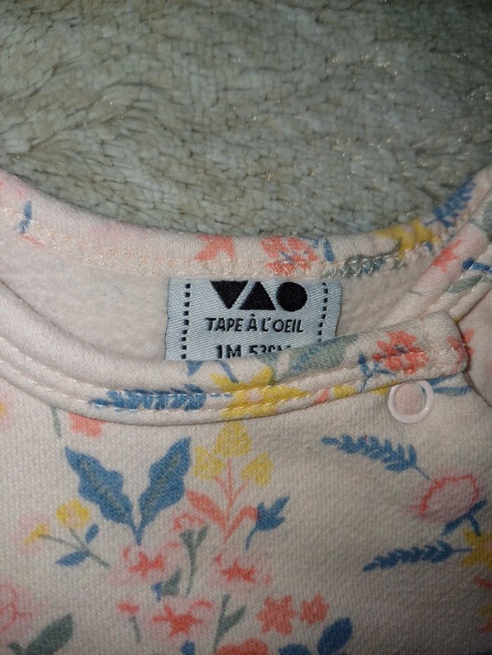 Pyjama 1 mois liberty tape à l'œil - photo numéro 3