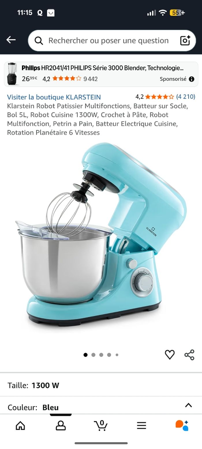 Robot pâtissier multifonction klarstein - photo numéro 7