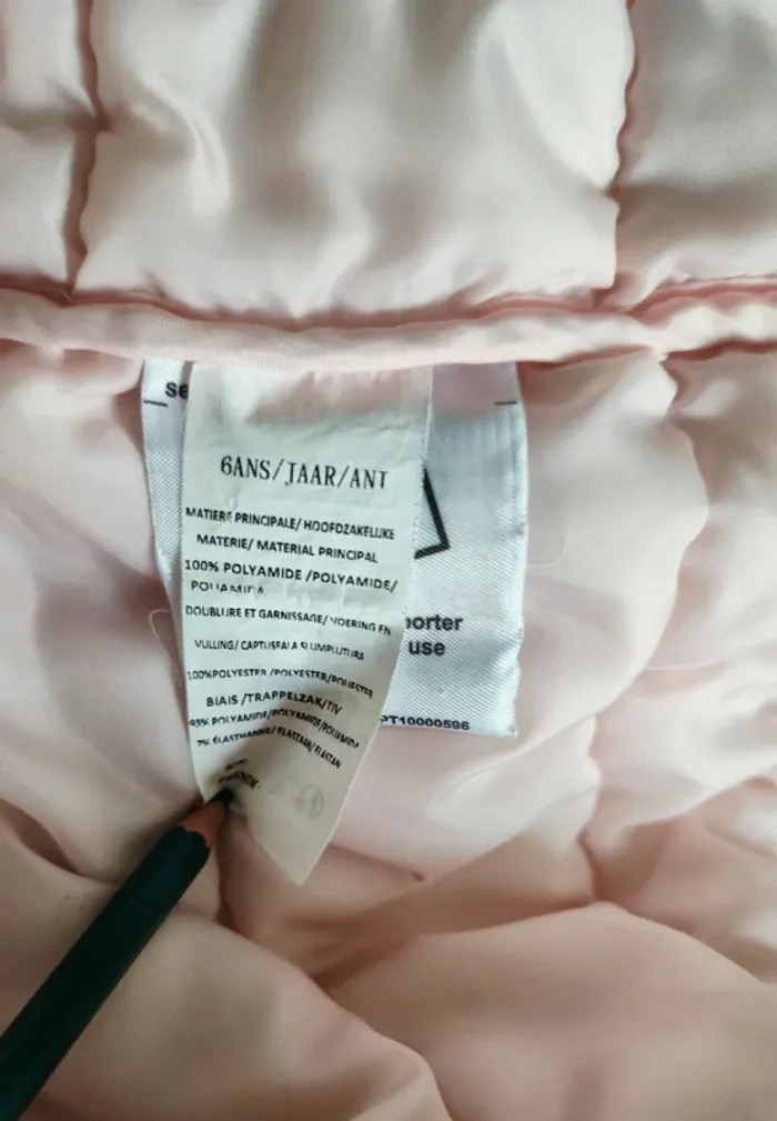 Veste rose pâle - 6 ans - influx - photo numéro 7