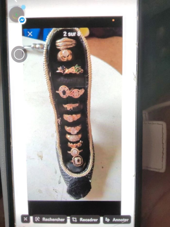 Bague plaqué or et argent 52 54 - photo numéro 5