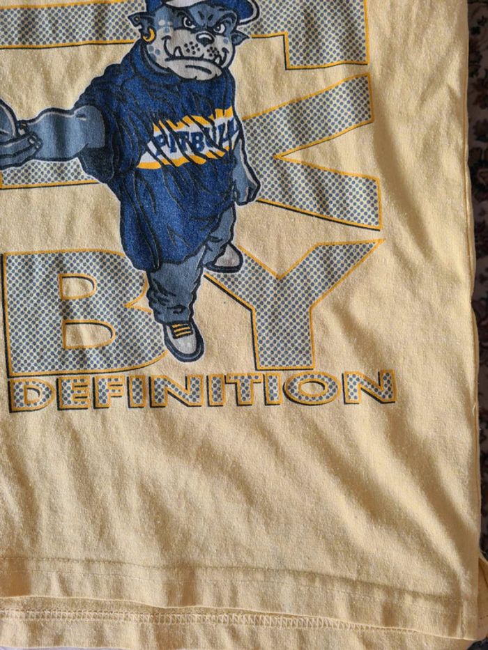 t-shirt col rond Pitbull jaune homme taille L/XL - photo numéro 6