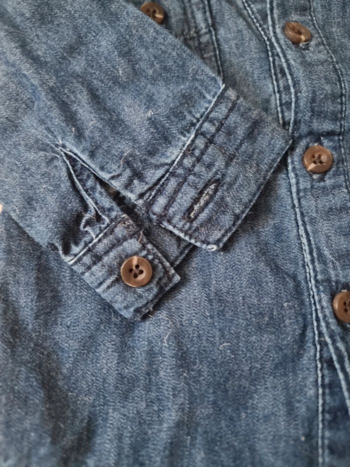 Chemise bleu jeans tape à l'œil 6 mois - photo numéro 4