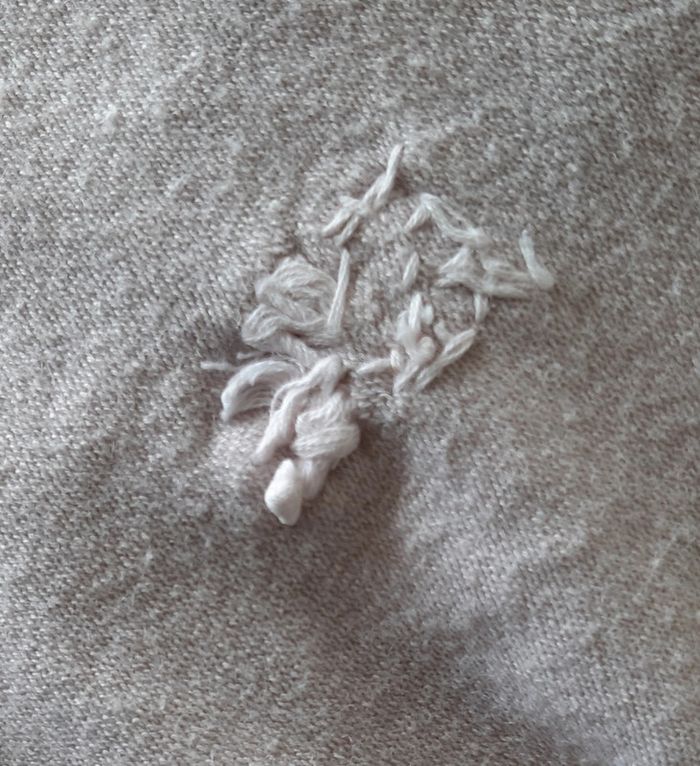 Très joli top rose poudré en ramie et coton avec motifs brodés - photo numéro 6