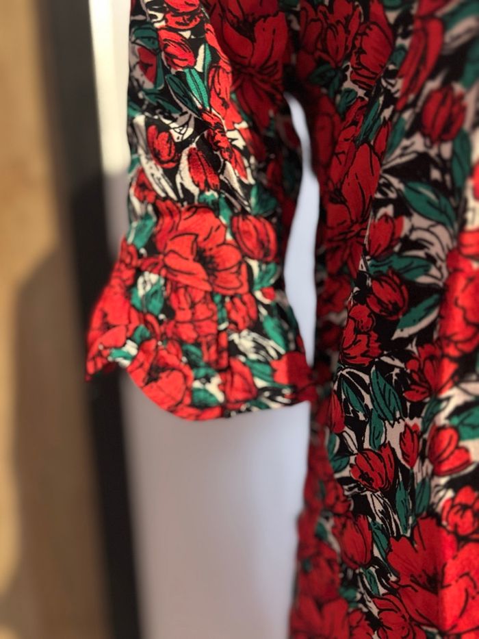 Robe fleur manche 3/4 - photo numéro 2