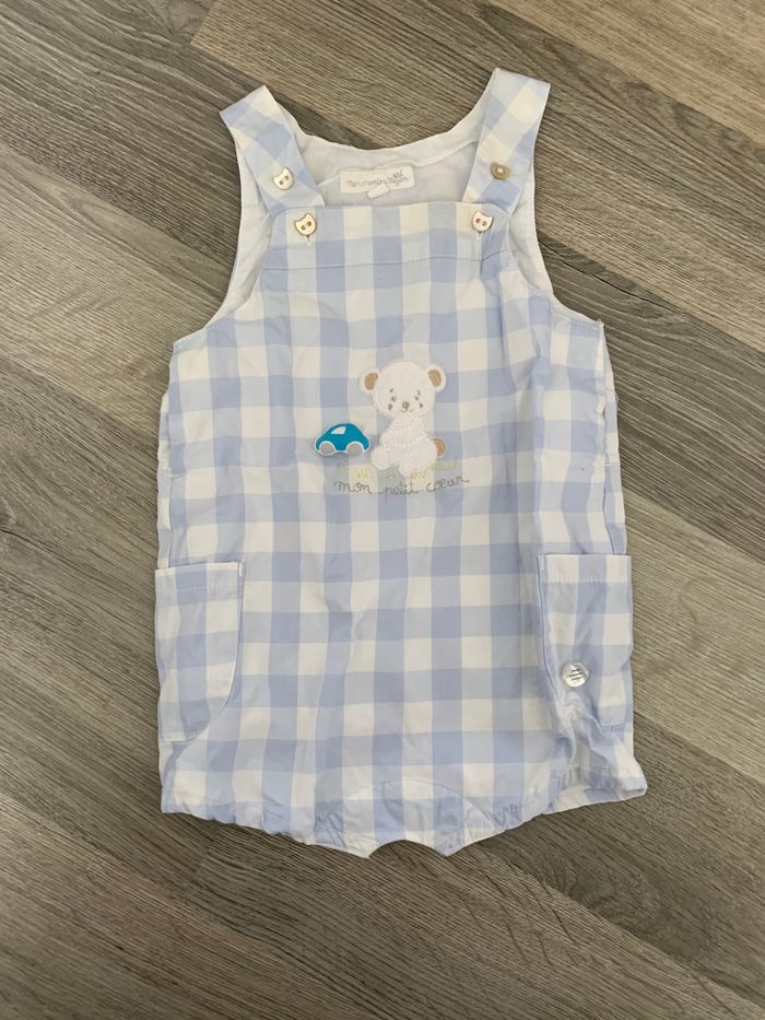 Salopette short bébé garçon