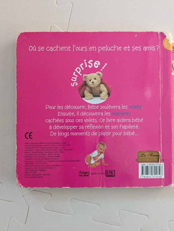 Lot 2 livres bébé sensoriels – C’est l’heure du jeu et du bain – avec textures et volets - photo numéro 4