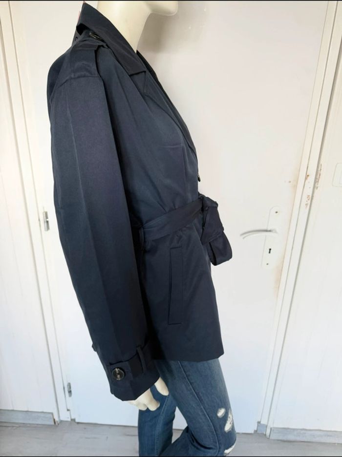 Trench-coat court ONLY – Taille L – bleu marine – Neuf avec étiquette - photo numéro 8