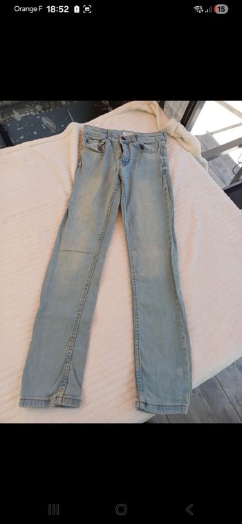 Jean skinny fille taille 10 ans