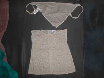 Robe + bandana assorti (Kitchoun), taille: 12 mois à 0,50 EURO