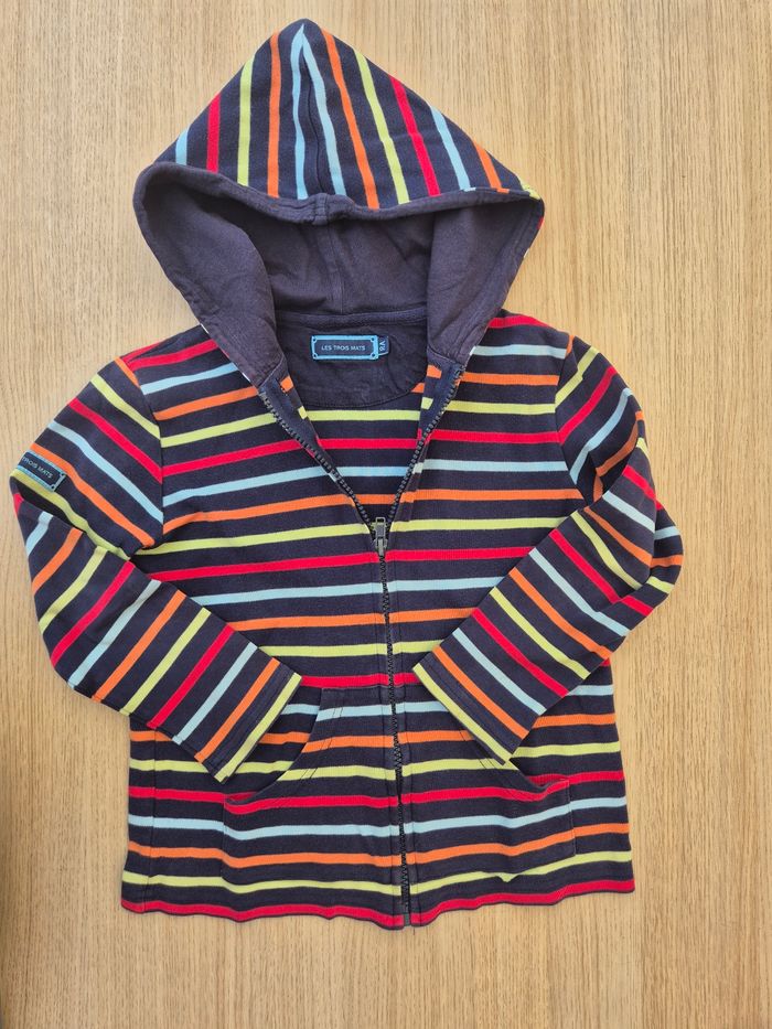 Gilet sweat zippé Les 3 Mats