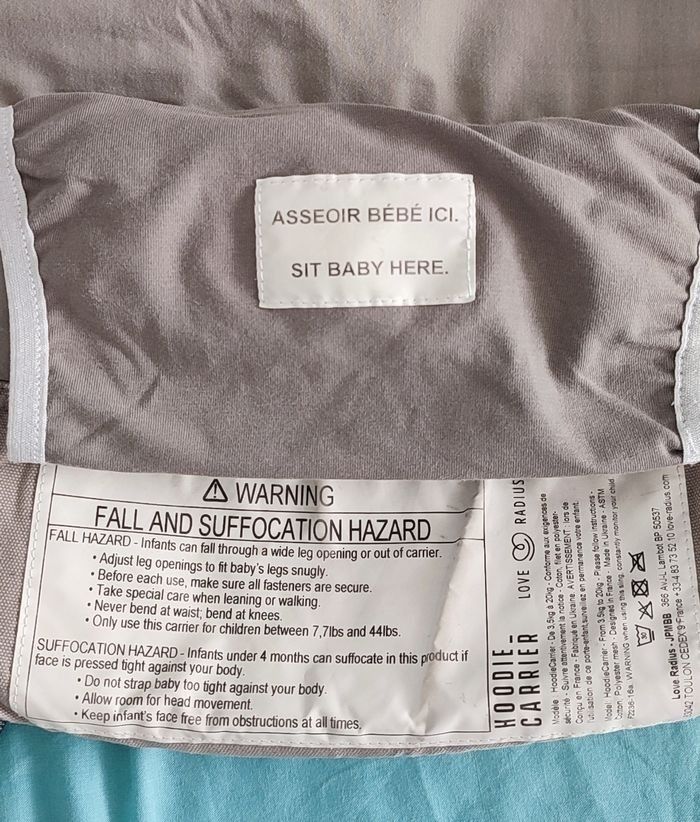 Porte bébé love radius jpmbb hoodie carrier - photo numéro 3