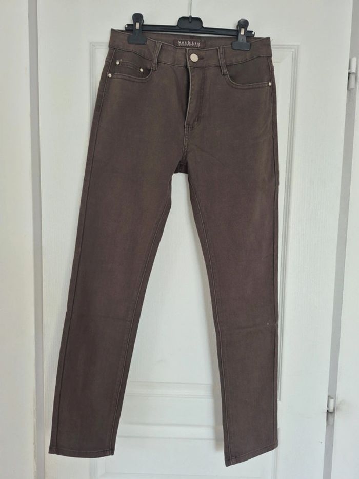 Pantalon taupe max & liu