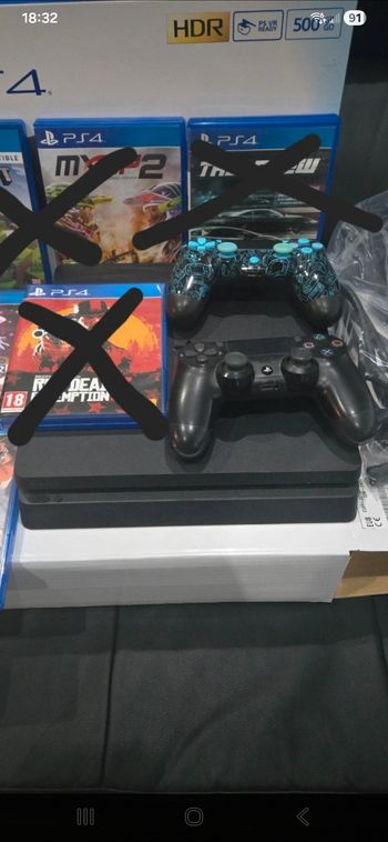 Console ps4 500go avec 3 manettes