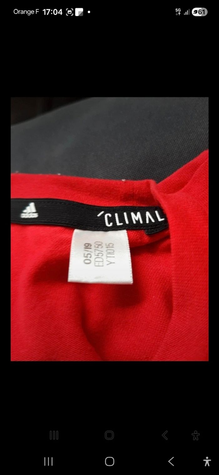 Haut adidas rouge L - photo numéro 4