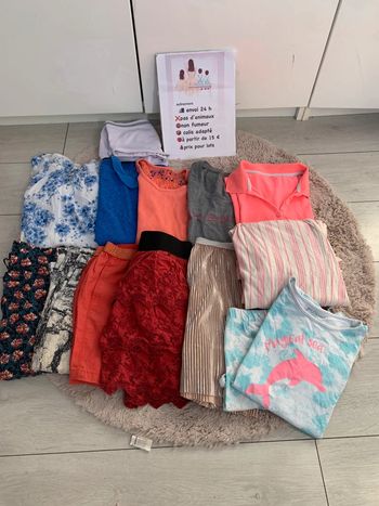 Lot de 20 vêtements  fille 12 ans/S