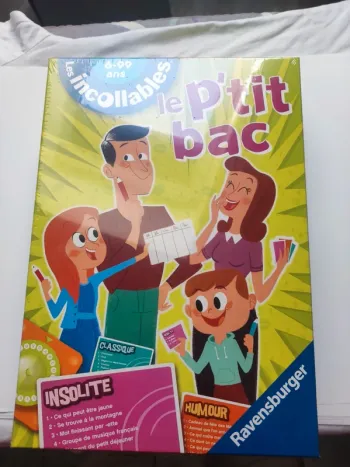 Jeu de société - Le P'tit bac - Les incollables - Ravensburger - A partir de 6 ans