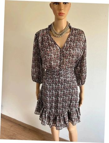 Robe imprimée neuve avec manches 3/4 Morgan taille 40 (valeur 75€)