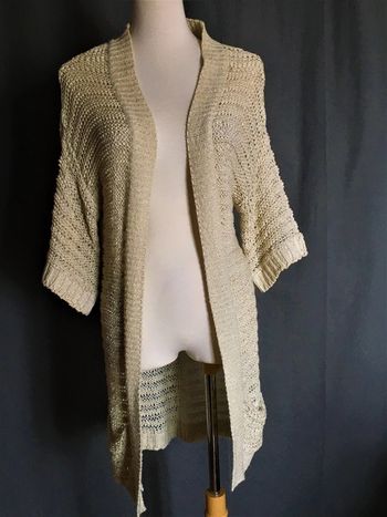 Gilet ajouré beige New Look