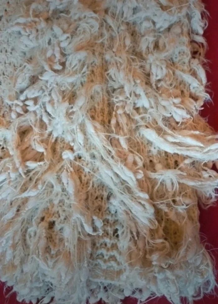Gilet en moumoute crème sans manches taille 36-38 - photo numéro 3