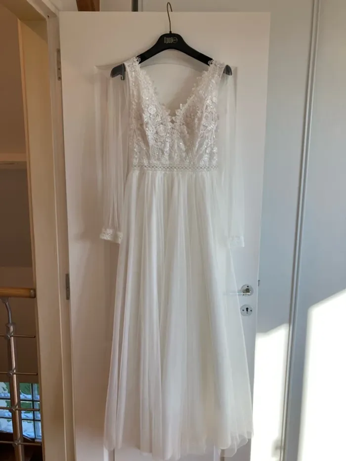 Magnifique robe de mariée Debora de chez Bianco Evento taille 38