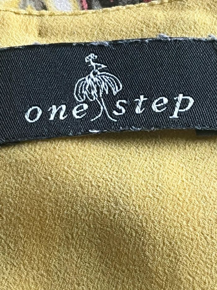 Top jaune à motif one step S comme neuf - photo numéro 5