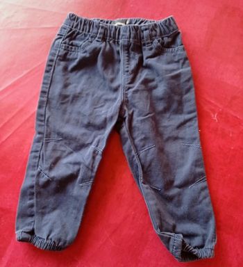 Pantalon élastique 18 mois bleu marine auchan