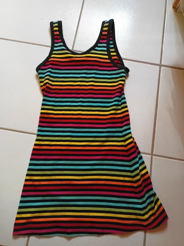 Robe femme rayée multicolore Little Marcel - photo numéro 9