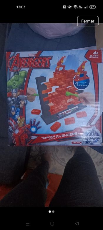 Jeu avengers mur