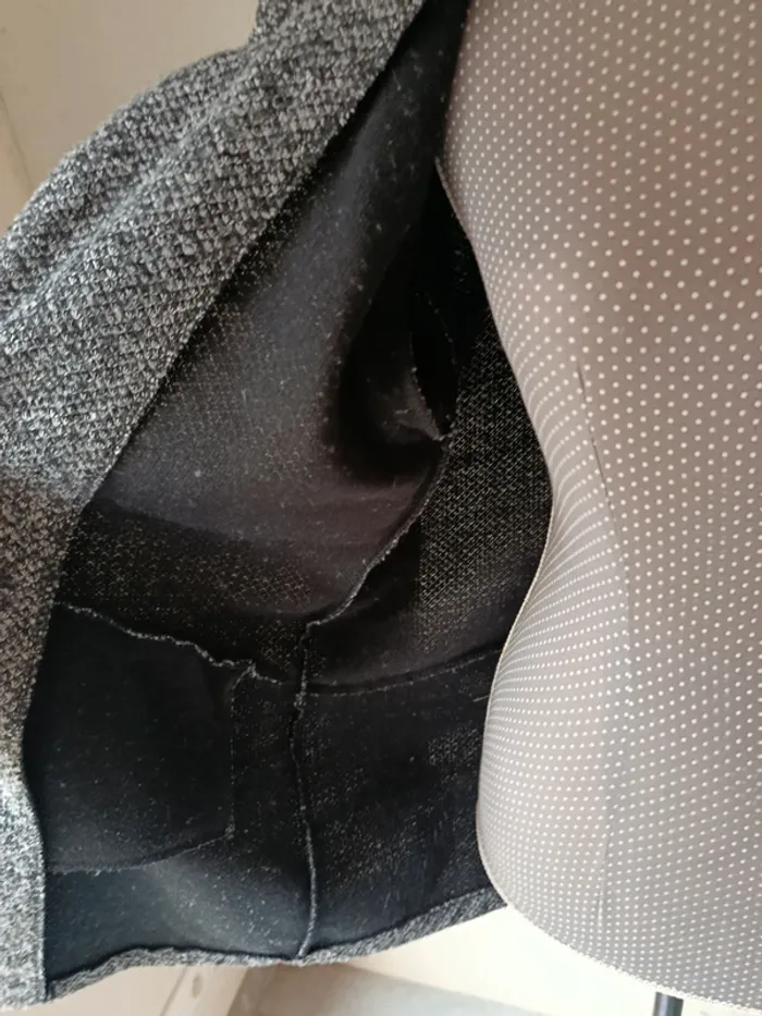 Manteau long gris 100% polyester Femme Taille M Minsk - photo numéro 4