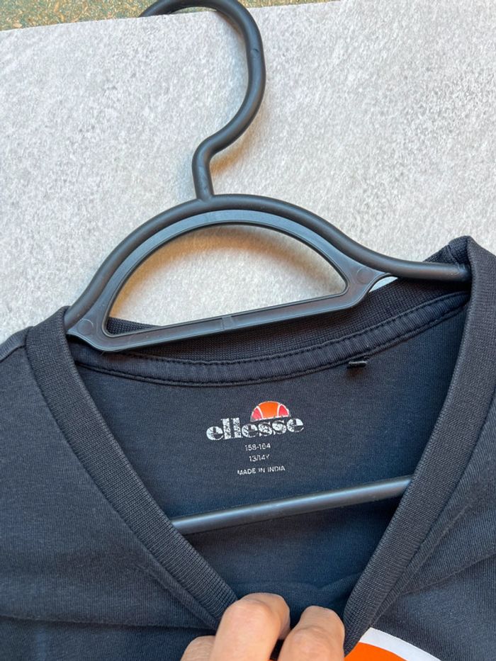 T shirt Ellesse noir 13-14 ans - photo numéro 3