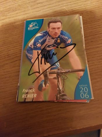 Coureurs cyclismes franck renier 