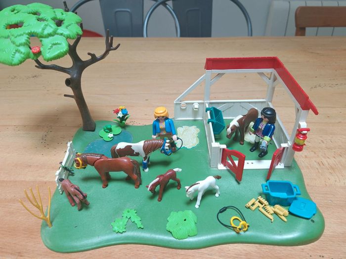 Ensemble playmobil cheval chevaux poulains - photo numéro 6