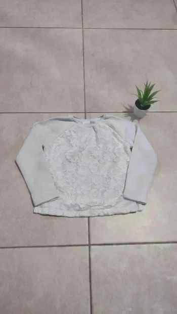 💗 Charmant pull blanc avec dentelle 5 ans Palomino C&A 💗