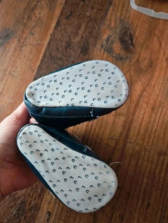 Lot 3 paires chaussures bébé 6/12mois - photo numéro 8